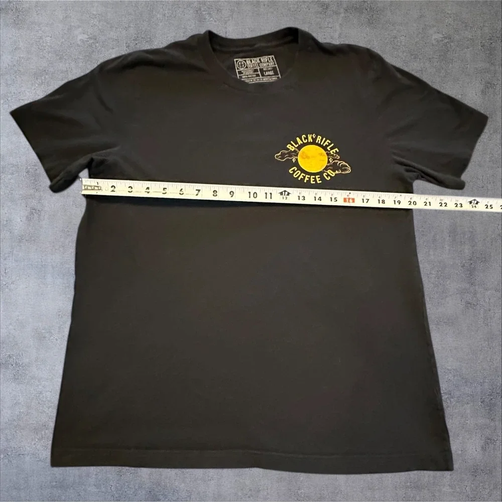 Black Rifle Coffee Company Boston Tea Party Graphic T-Shirt Mens Large Black - Picture 4 of 8